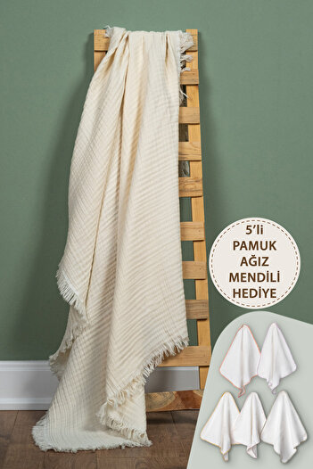 Lamonde 100X110 cm 4 Layer 100% Cotton Children's Muslin Blanket