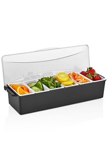 Gül Gastroplast 6 Compartment Bar Container with Lid