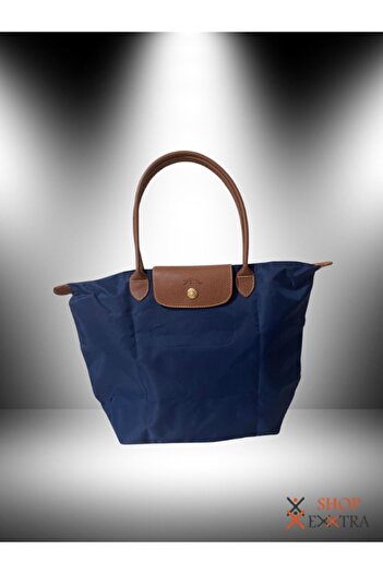 shopExxtra Geantă de umăr pliabilă - Geantă de cumpărături bleumarin Dimensiunea nr: 4 (DIMENSIUNE: (50X42) 40 X 55 cm)