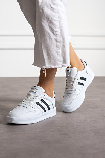 eformoda by emre yılmaz Beyaz Siyah Unisex Sneaker JH176