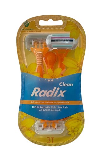 Radix Riviera Razor Blades for 100% Smooth Skin, Painless - 3 Pieces