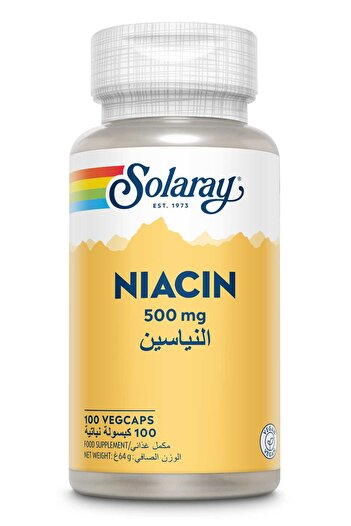 Solaray Solaray Niacin 500 mg - 100 Capsules