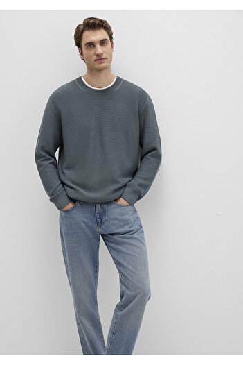 Mavi Crew Neck Gray Sweater Regular Fit / Regular Cut 0710197-80889