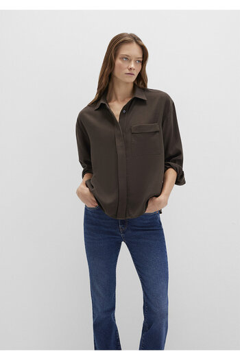 Mavi Brown Shirt Oversize / Wide Cut 1211354-71540