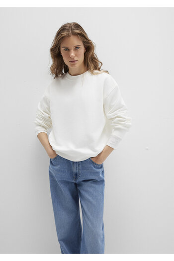 Mavi Crew Neck Ecru Sweatshirt 1S10358-70057