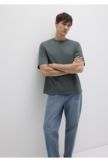Mavi Λογότυπο Πράσινο Basic T-Shirt Relaxed Fit / Άνετη εφαρμογή 0613093-71598