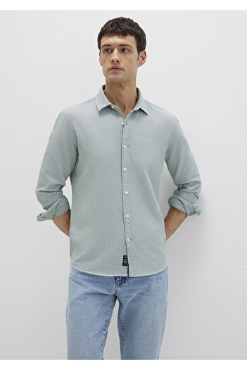 Mavi Πράσινο πουκάμισο Slim Fit / Slim Fit 0211656-71478