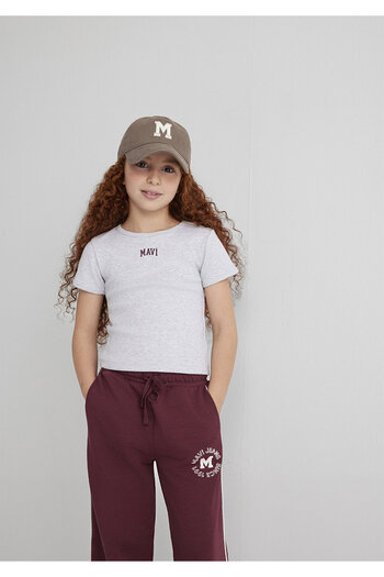 Mavi Light Gray Girl's T-Shirt M7610350-88467