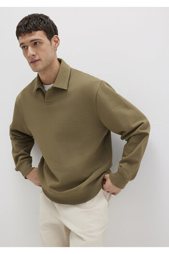 Mavi Φούτερ Polo Neck Khaki 0S10458-71816