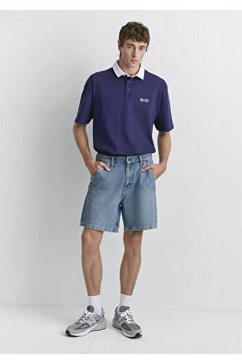 Mavi Rotterdam Mv91 Street Indigo Blue Jean Shorts 0410185-89128