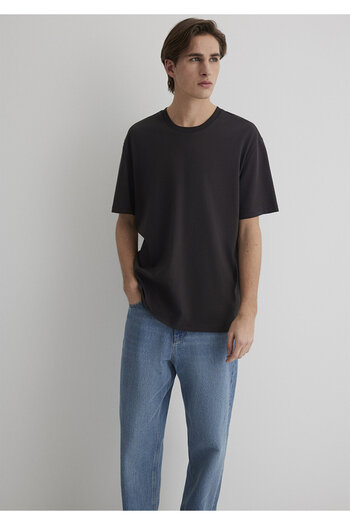 Mavi Brown Basic T-Shirt Loose Fit / Loose Relaxed Cut 066249-70219
