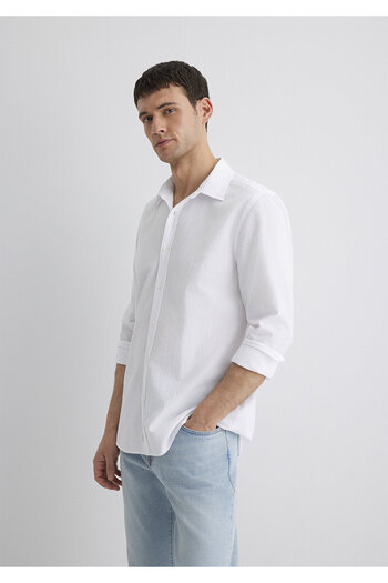 Mavi Λευκό πουκάμισο Regular Fit 0211547 -620