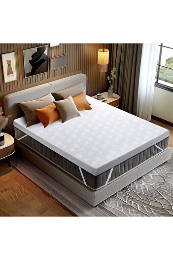KOZZY HOME Air-Conditioned, Non-Sweating, down Sleeping Pad, Can Be Used in Summer and Winter, Double-Sided (Medium Hard) Thickness 7cm