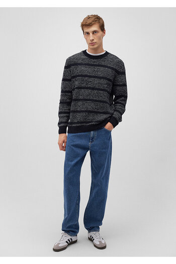 Mavi Striped Navy Blue Sweater Regular Fit / Regular Fit 0710229 -70490