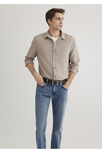 Mavi Beige Shirt - Standard Model 0211461 -80697