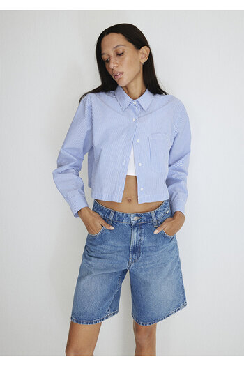 Mavi Melina Real Blue Indigo Blue Jean Shorts 1410144-87086