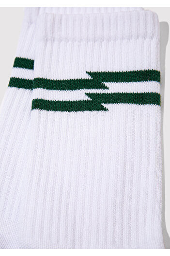 Mavi White Striped Socks - 0911583 -620