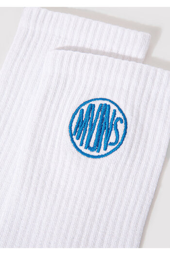 Mavi White Embroidery Logo Detailed Socks - Mvjns 0911590 -620