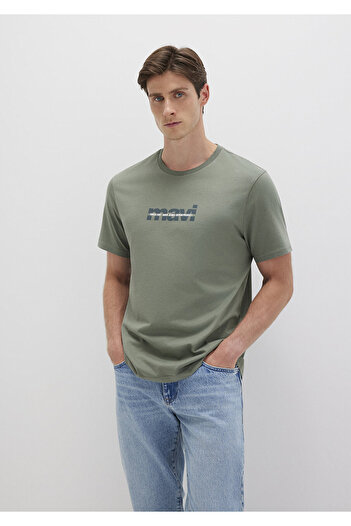 Mavi Τυπωμένο λογότυπο Khaki T-Shirt Regular Fit / Regular Fit0610943-80692