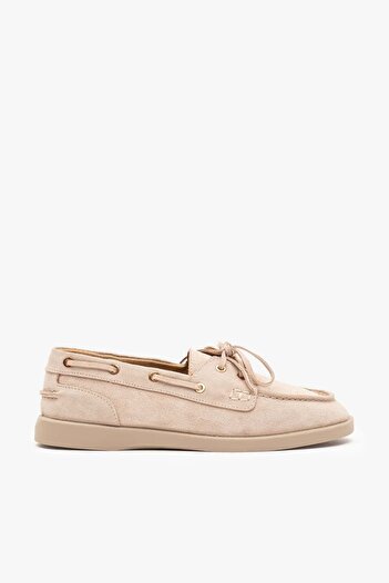 Louis Cardy Rana Beige Suede Leather Women's Loafer
