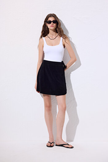 Manuka Towel Pareo Skirt Black