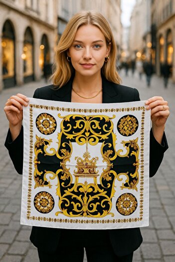 Axesoire 13722 Шарф-бандана з візерунком Versace