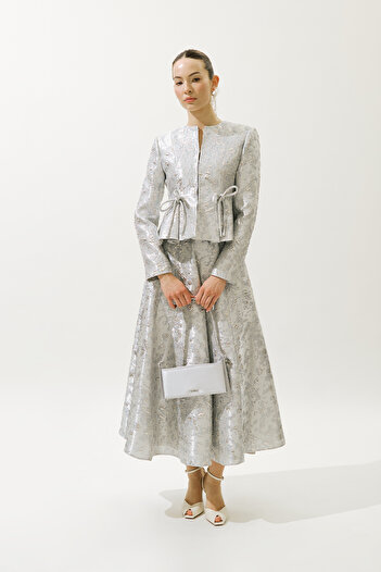 Manuka Mary Evening Jacquard Skirt Blue