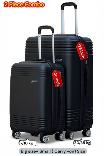 ZAAPPY Extra Capacity ABS Luggage, Lightweight, Expandable, Combination Lock