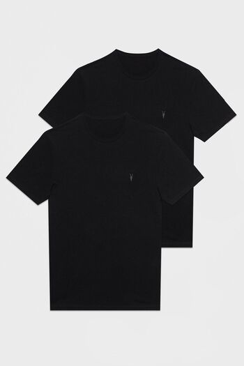 COMBİNE MİCHAİL Men's 2 Pack Crew Neck Black T-Shirt