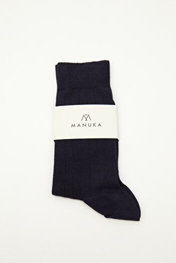 Manuka Сині класичні шкарпетки з резинкою