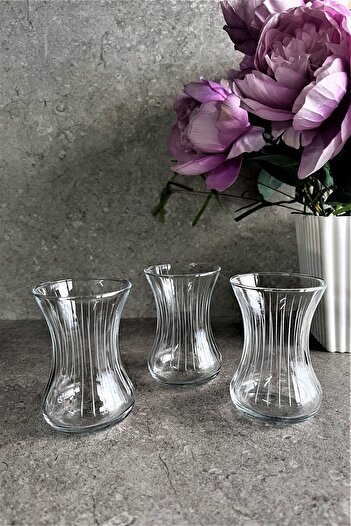 Paşabahçe Stil 6'Lı Paşabahçe İncebelli Çay Bardak 125cc