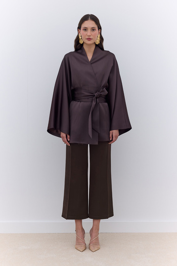 Manuka Satin Straight Leg Pants Tree Shell