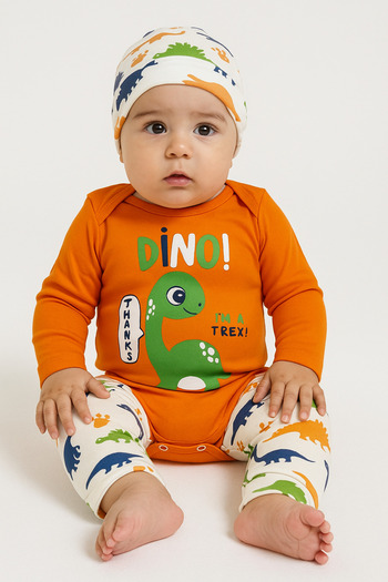 bebekyol Green Dino Baby Set