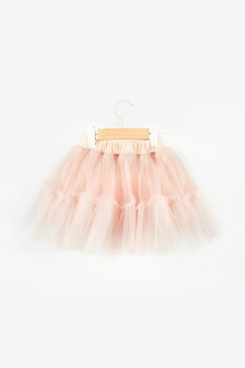 Le Mabelle Salmon Girl's Tulle Skirt - Miley