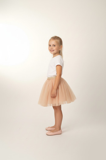 Ma Miss Armina Girl's Printed 23 April 29 October 19 May Wedding Birthday and Party Tulle Tutu Skirt