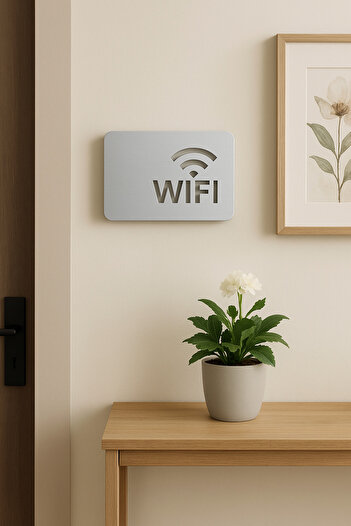 VENON Si̇lver Metal Wifi Modem Storage Box 24Cmx18Cm Pc Computer Cable Hider Decorative Box