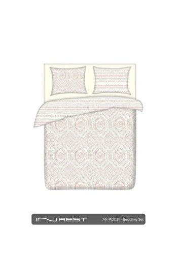 INREST Calista Duvet Cover Set (Without Filling) Cotton 100% King Size 230x250 cm - 3 Pieces