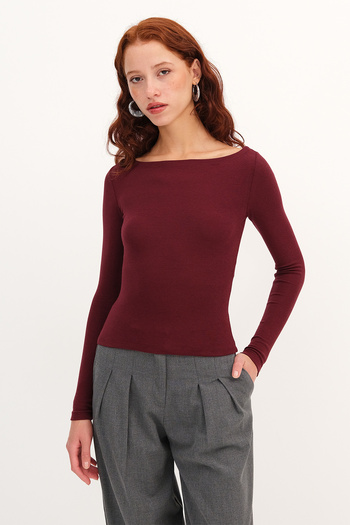 Addax Long Sleeve Modal Blouse B4419