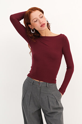 Addax Long Sleeve Modal Blouse B4419