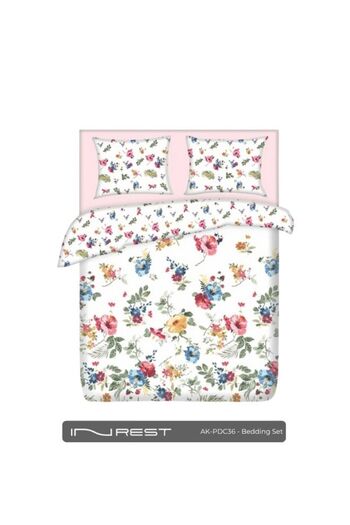 INREST Allaire Duvet Cover Set (Without Filling) Cotton 100% King Size 230x250 cm - 3 Pieces