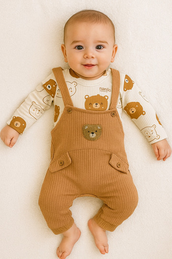 bebekyol Bear Embroidered Baby Set