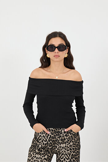 Addax Madonna Collar Modal Blouse B16829-N9