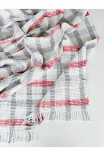 Mulberry Fringed Blanket Double 180 x 220