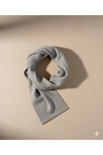 nettofit Minimal Gray Wool Women's Scarf Beanie 2 Pairs of Socks Cold Weather Set