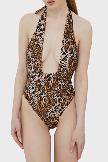 Guess Iconic Leopard Γυναικείο Μαγιό E3GJ28MC04R