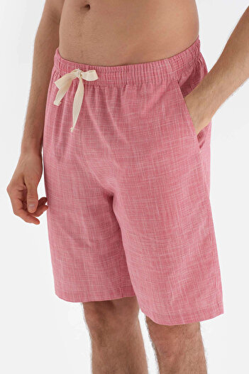 Dagi Ekru Kısa Kollu Slogan Baskılı Şort Pijama Takımı