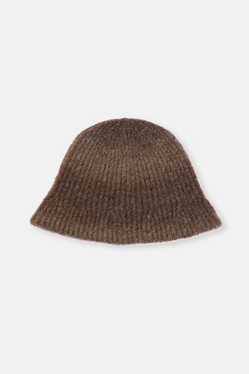 Dagi Коричнева жіноча однотонна шапка Yun Blended Beanie