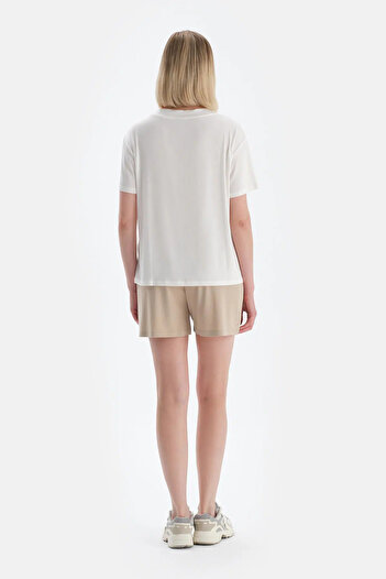 Dagi Stone Waist Drawstring Shorts