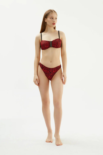 Eros Red 2038Esbk Strapless Bikini Tk