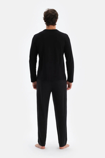 Dagi Anthracite Pipe Leg Knitted Trousers